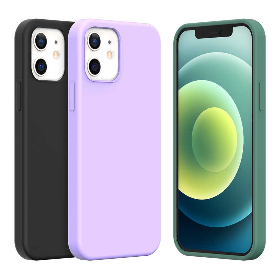 Apple iPhone 12 Kılıf Araree Typo Skin Kapak Lila