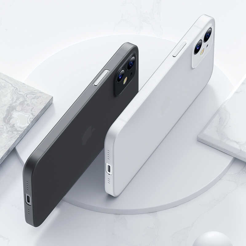 Apple iPhone 12 Kılıf Benks Lollipop Protective Kapak Beyaz