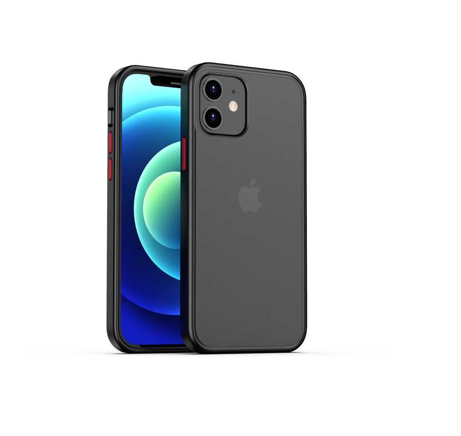 Apple iPhone 12 Kılıf Benks Magic Smooth Drop Resistance Kapak Siyah