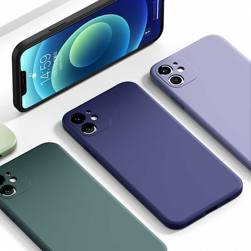 Apple iPhone 12 Kılıf Benks Painting TPU Kapak Koyu Yeşil