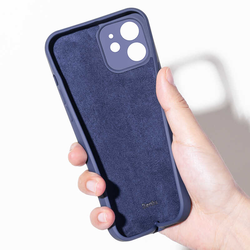 Apple iPhone 12 Kılıf Benks Painting TPU Kapak Koyu Yeşil