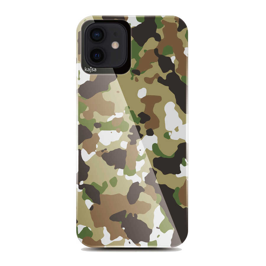 Apple iPhone 12 Kılıf Kajsa Camo Kapak NO2