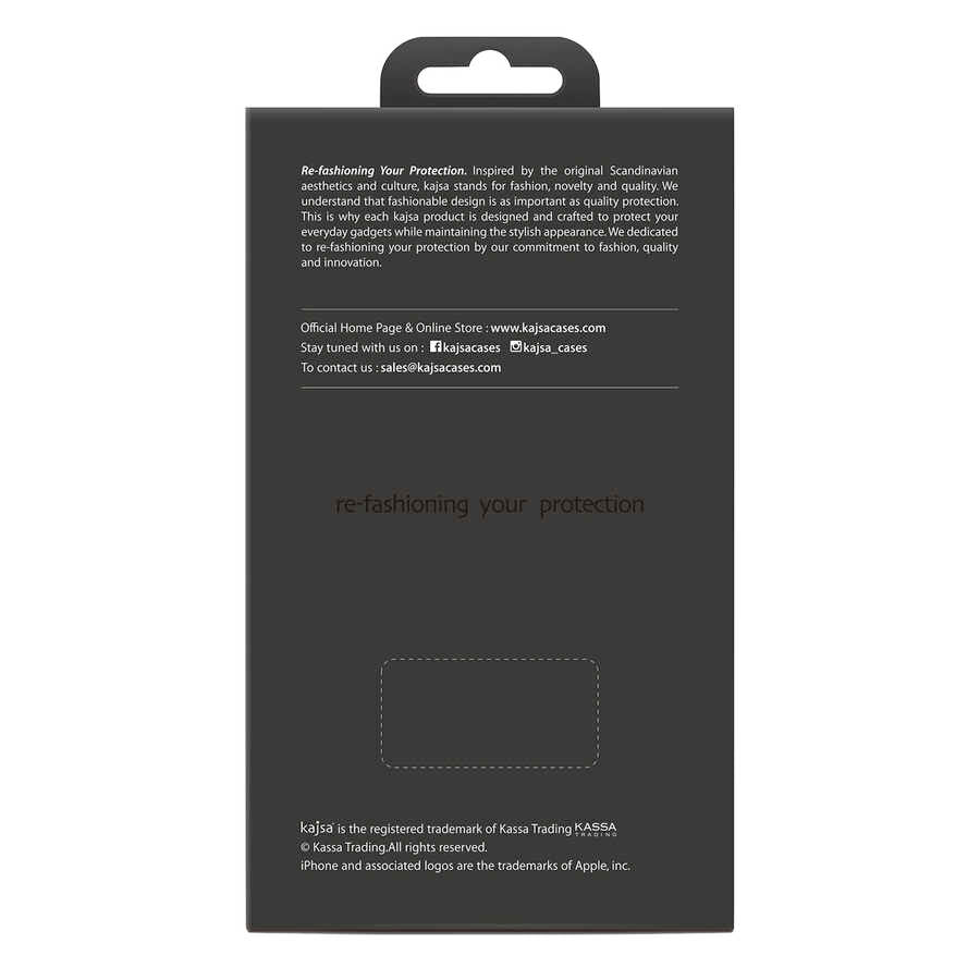 Apple iPhone 12 Kılıf Kajsa Preppie Serisi Dark Kapak NO4