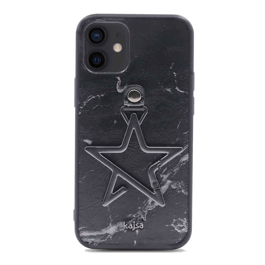 Apple iPhone 12 Kılıf Kajsa Starry Serisi Marble Kapak NO1