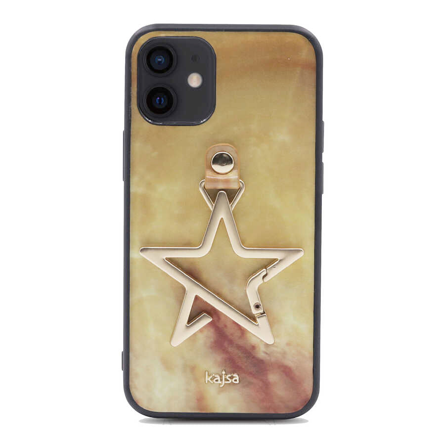 Apple iPhone 12 Kılıf Kajsa Starry Serisi Marble Kapak NO2