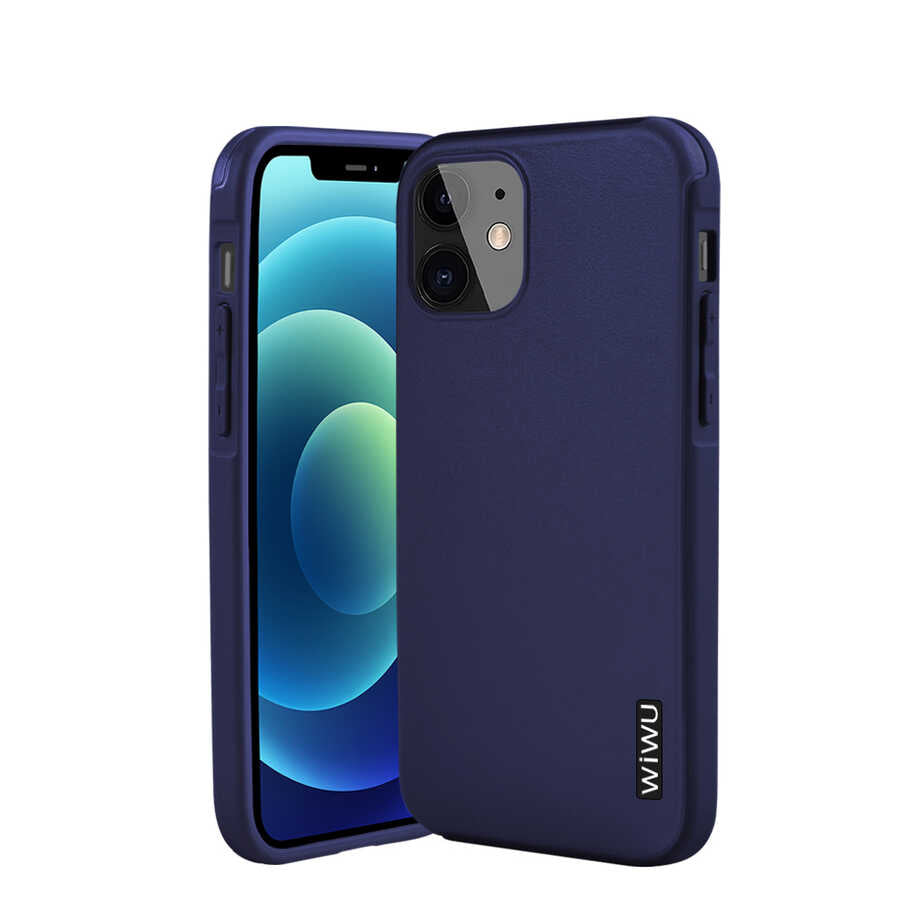 Apple iPhone 12 Kılıf Wiwu Sand Stone Kapak Beyaz