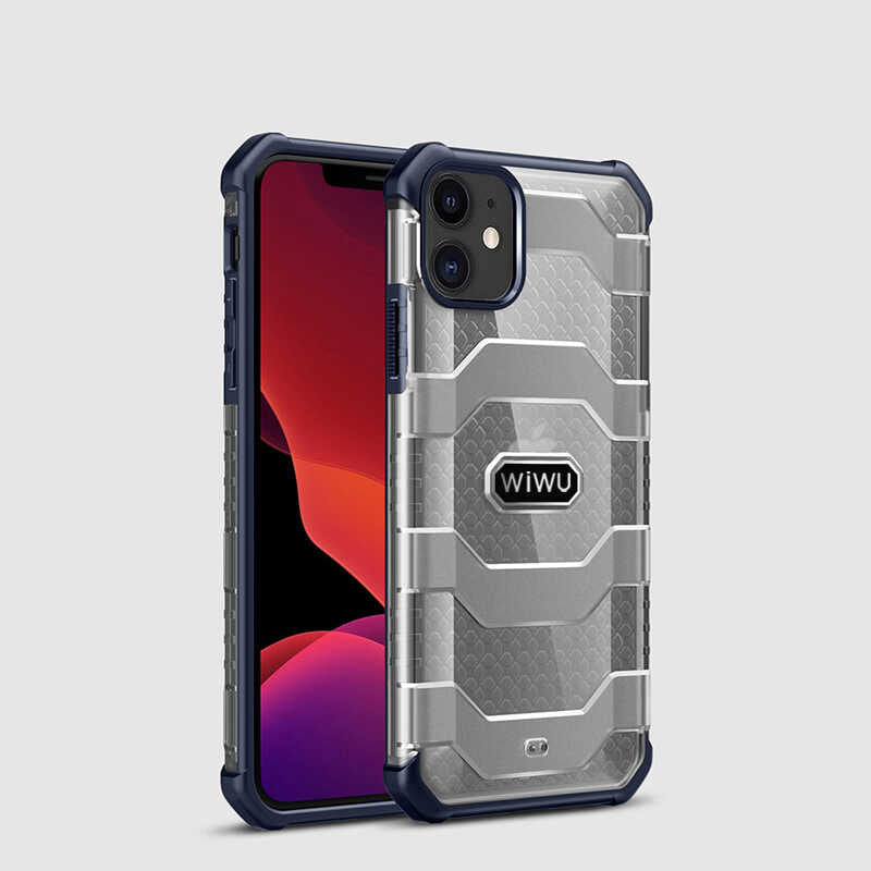 Apple iPhone 12 Kılıf Wiwu Voyager Kapak Kırmızı