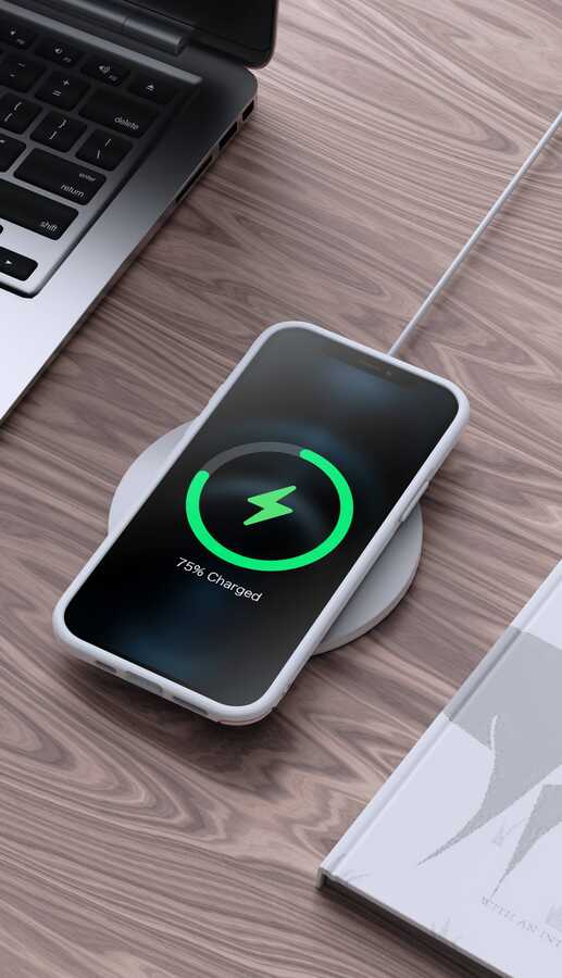 Apple iPhone 12 Kılıf Wlons Hill Kapak Beyaz