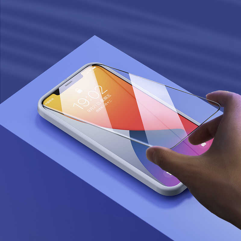 Apple iPhone 12 Mini Benks 0.3mm V Pro Dust Full Curved Proof Ekran Koruyucu Siyah