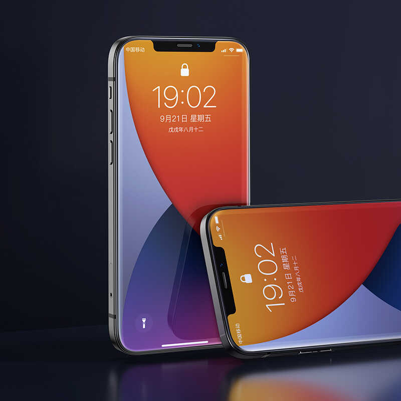 Apple iPhone 12 Mini Benks 0.3mm V Pro Dust Full Curved Proof Ekran Koruyucu Siyah