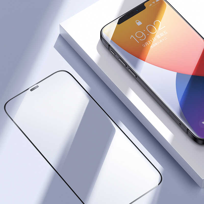 Apple iPhone 12 Mini Benks 0.3mm V Pro Dust Full Curved Proof Ekran Koruyucu Siyah