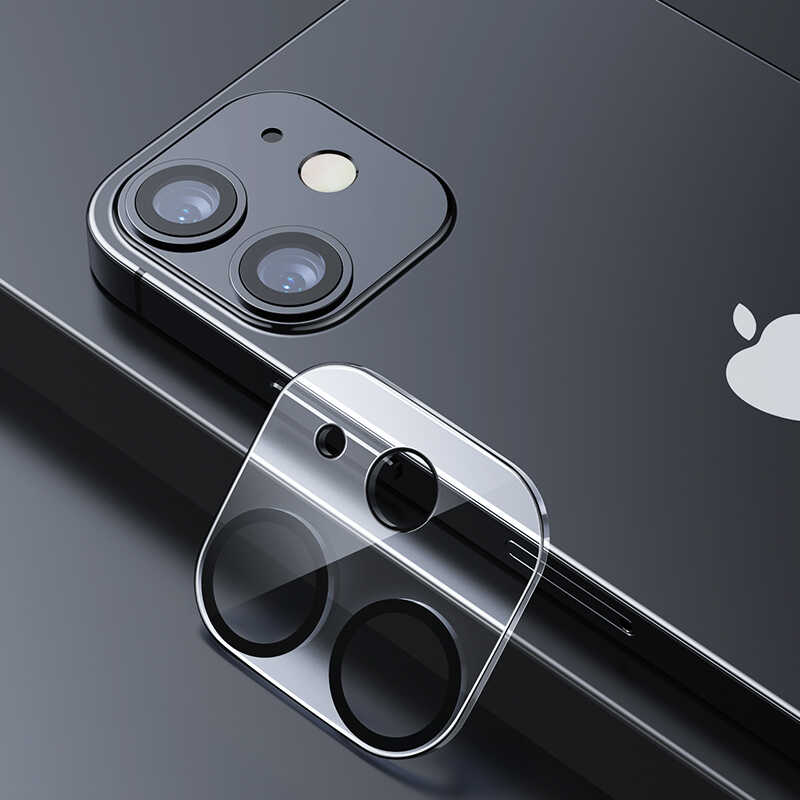 Apple iPhone 12 Mini Benks İntegrated Kamera Lens Koruyucu Cam Renksiz