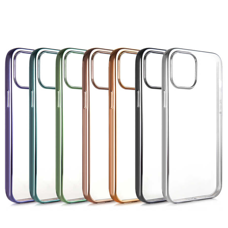 Apple iPhone 12 Mini Benks Magic Glitz Ultra-Thin Transparent Protective Soft Kapak Mor