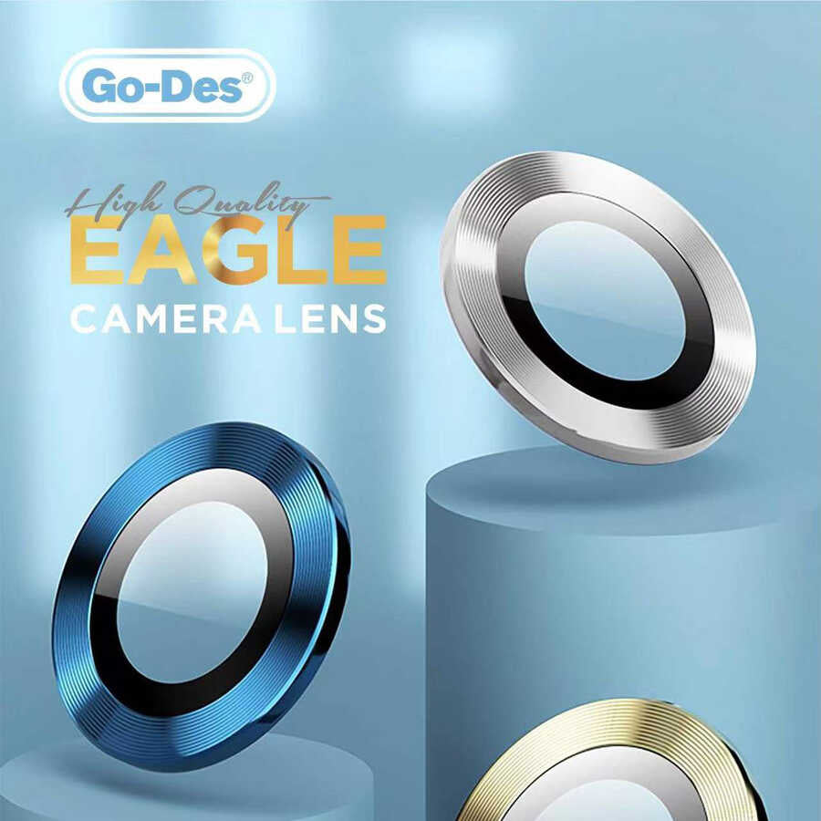 Apple iPhone 12 Mini Go Des Eagle Kamera Lens Koruyucu Açık Yeşil