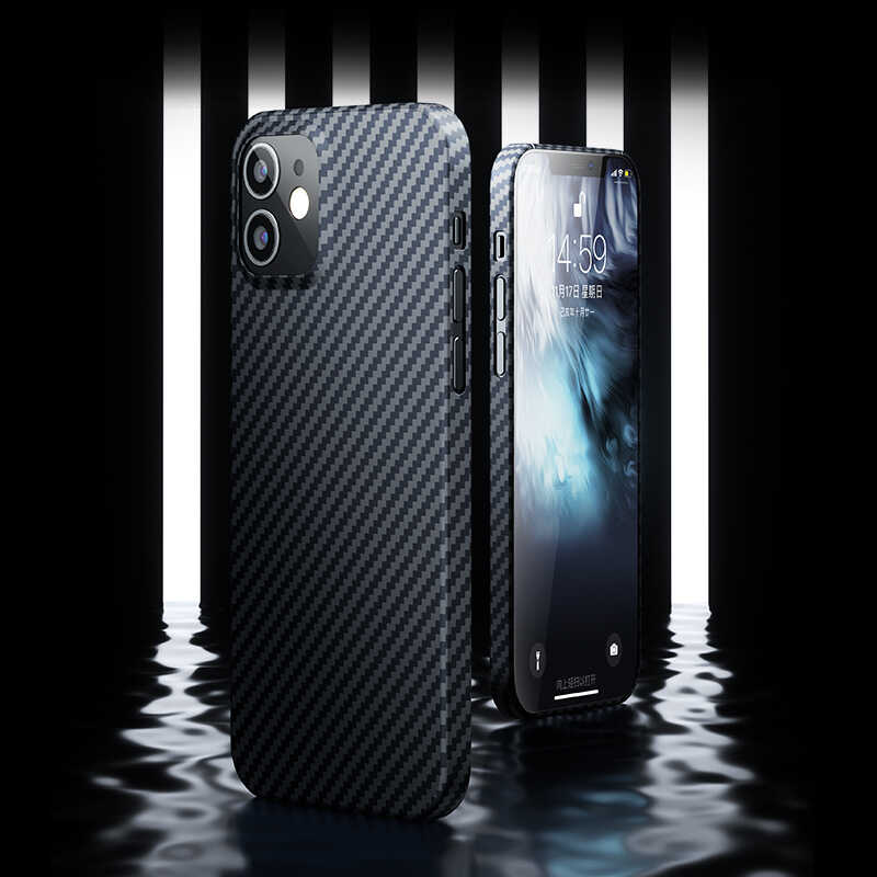 Apple iPhone 12 Mini Kılıf Benks Aramid Kapak Siyah