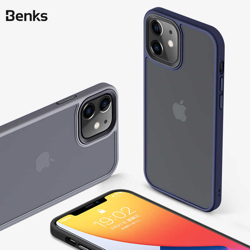Apple iPhone 12 Mini Kılıf Benks Hybrid Kapak Siyah
