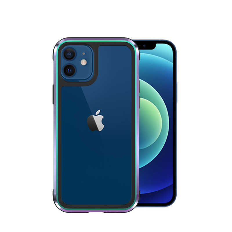 Apple iPhone 12 Mini Kılıf Wiwu Defens Armor Kapak Karışık
