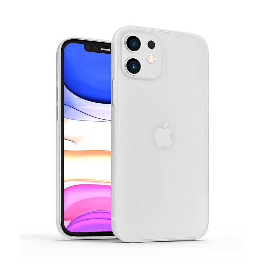 Apple iPhone 12 Mini Kılıf Wiwu Skin Nano PP Kapak Beyaz