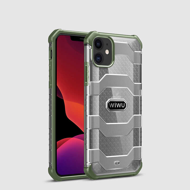 Apple iPhone 12 Mini Kılıf Wiwu Voyager Kapak Yeşil