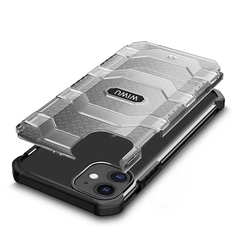 Apple iPhone 12 Mini Kılıf Wiwu Voyager Kapak Koyu Yeşil