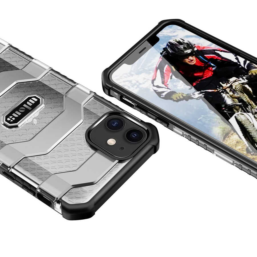 Apple iPhone 12 Mini Kılıf Wlons Mit Kapak Kırmızı