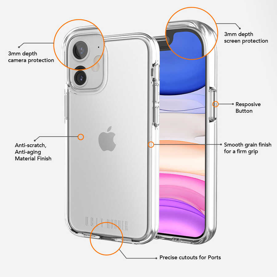 Apple iPhone 12 Mini UR Pure Kapak Renksiz