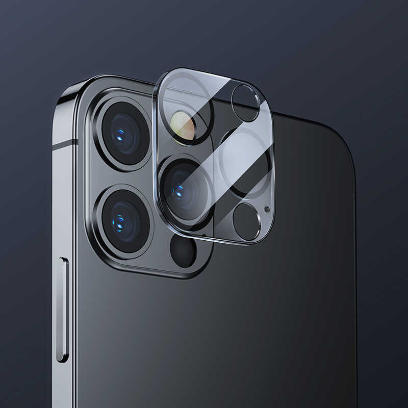 Apple iPhone 12 Pro Benks İntegrated Kamera Lens Koruyucu Cam Renksiz