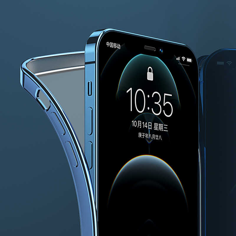 Apple iPhone 12 Pro Benks Matte Electroplated TPU Kapak Gümüş