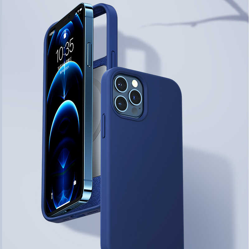 Apple iPhone 12 Pro Kılıf Benks M-safe Magnetic Original Apple MFI Certified Silikon Kapak Siyah