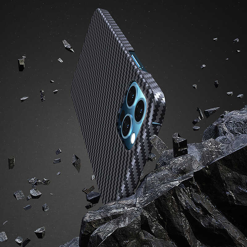 Apple iPhone 12 Pro Kılıf Benks MFİ M-safe Magnetic Aramid Kapak Siyah