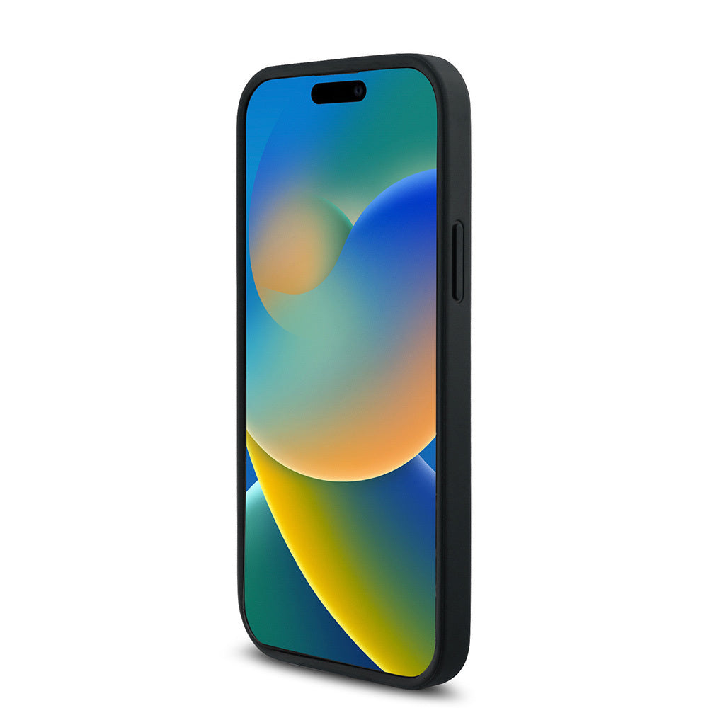 Apple iPhone 12 Pro Kılıf Guess Orjinal Lisanslı M-safe Şarj Özellikli Small 4G Classic Kapak Kahverengi