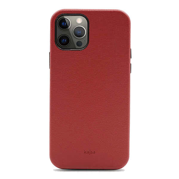 Apple iPhone 12 Pro Kılıf Kajsa Litchi Kapak Siyah