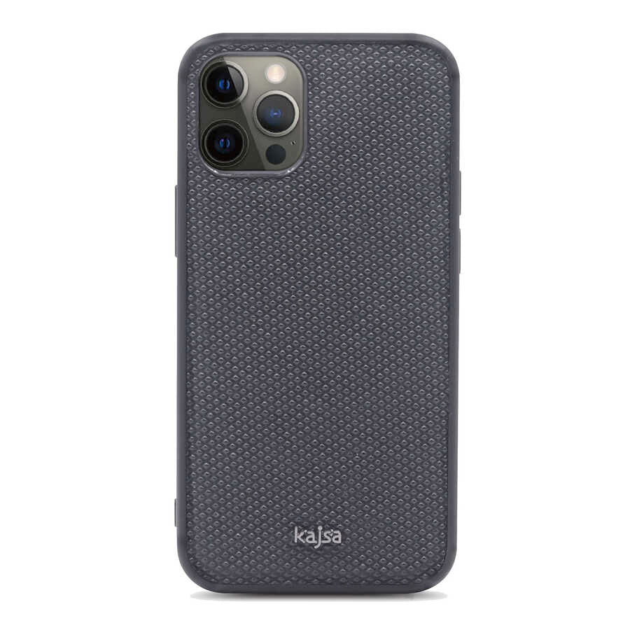 Apple iPhone 12 Pro Kılıf Kajsa Preppie Serisi Dark Kapak NO1