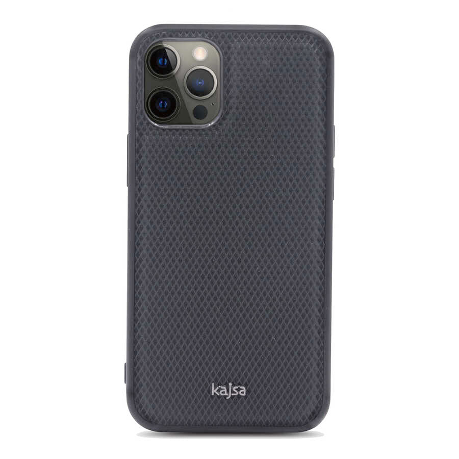 Apple iPhone 12 Pro Kılıf Kajsa Preppie Serisi Dark Kapak NO1