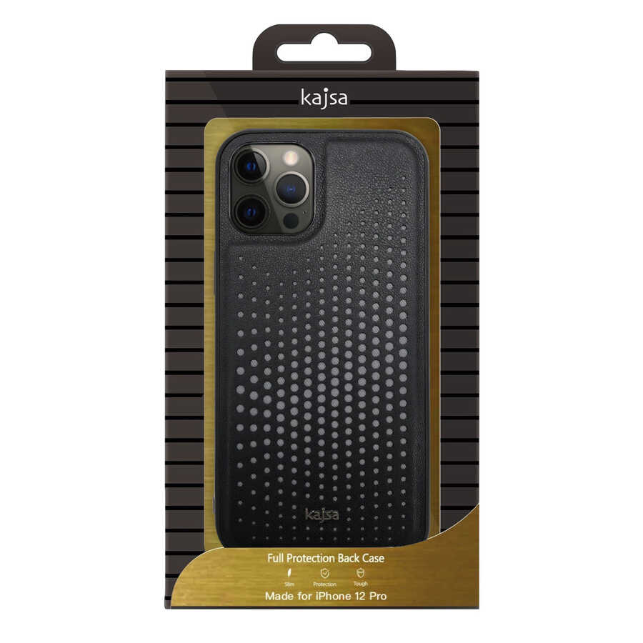 Apple iPhone 12 Pro Kılıf Kajsa Splendid Serisi Circle Kapak Mavi