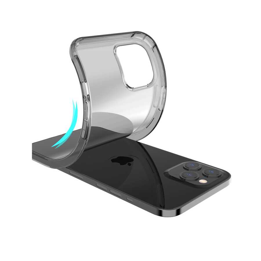 Apple iPhone 12 Pro Kılıf Kajsa Transparent Kapak Renksiz