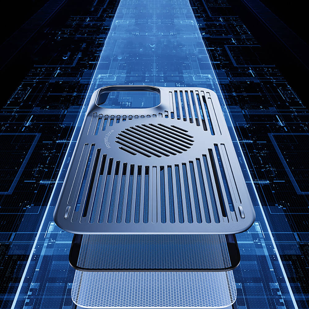 Apple iPhone 12 Pro Kılıf M-safe Şarj Özellikli Soğutucu Benks Biliz Kapak Gri