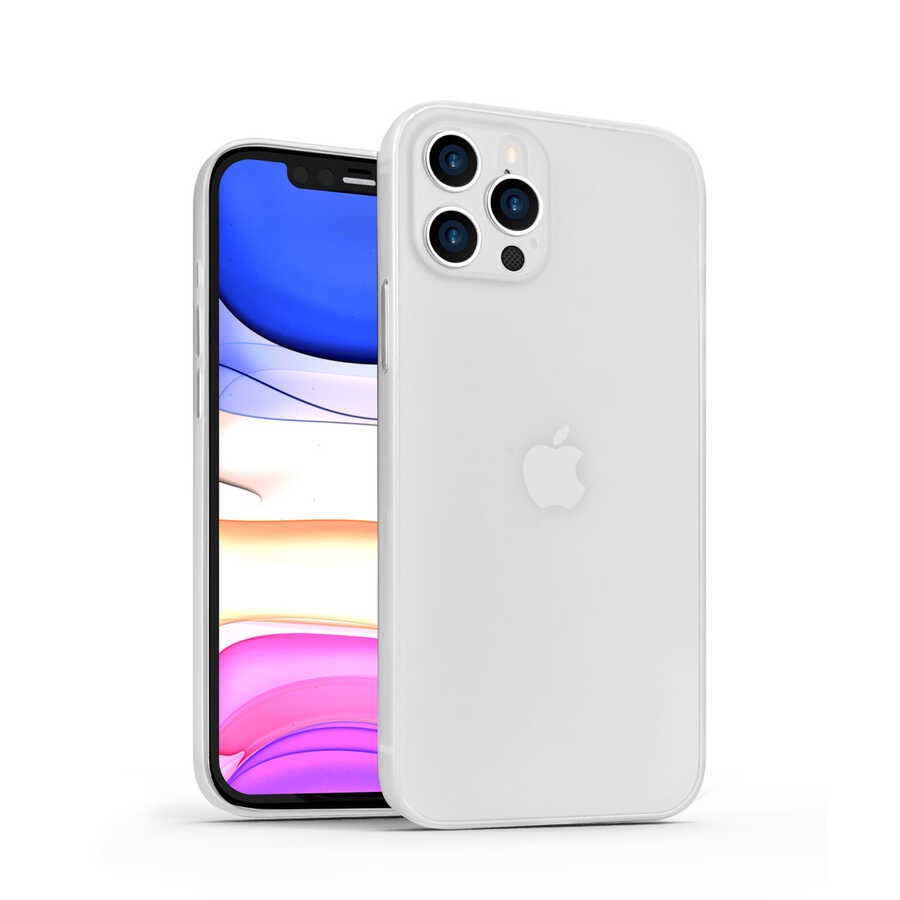 Apple iPhone 12 Pro Kılıf Wiwu Skin Nano PP Kapak Beyaz