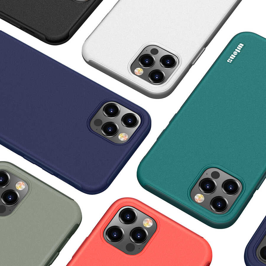 Apple iPhone 12 Pro Kılıf Wlons Hill Kapak Lacivert