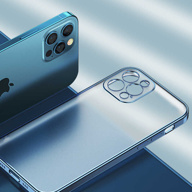 Apple iPhone 12 Pro Max Benks Matte Electroplated TPU Kapak Gümüş