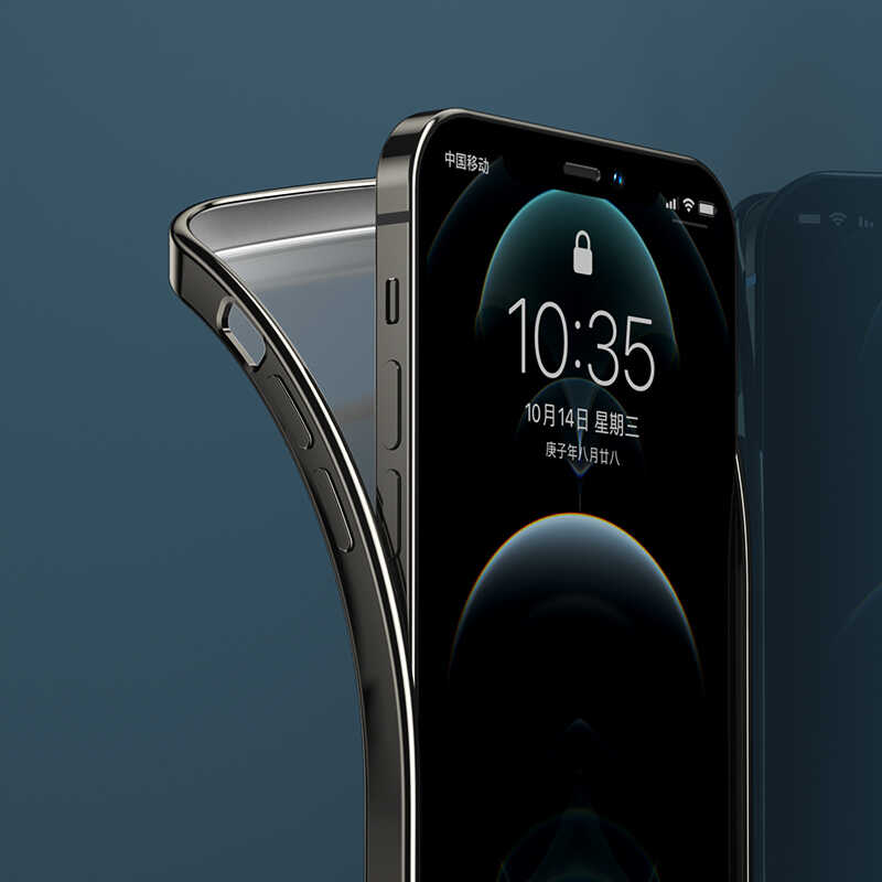 Apple iPhone 12 Pro Max Benks Matte Electroplated TPU Kapak Gümüş