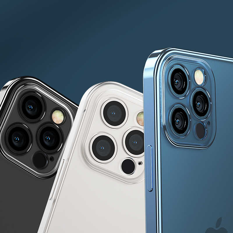 Apple iPhone 12 Pro Max Benks Matte Electroplated TPU Kapak Mavi