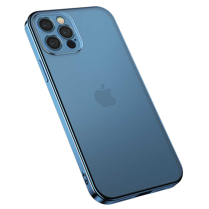 Apple iPhone 12 Pro Max Benks Matte Electroplated TPU Kapak Gümüş