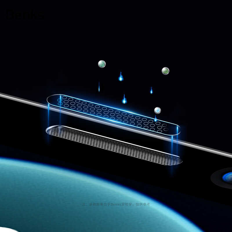 Apple iPhone 12 Pro Max Benks V Pro Plus Şeffaf Ekran Koruyucu Siyah