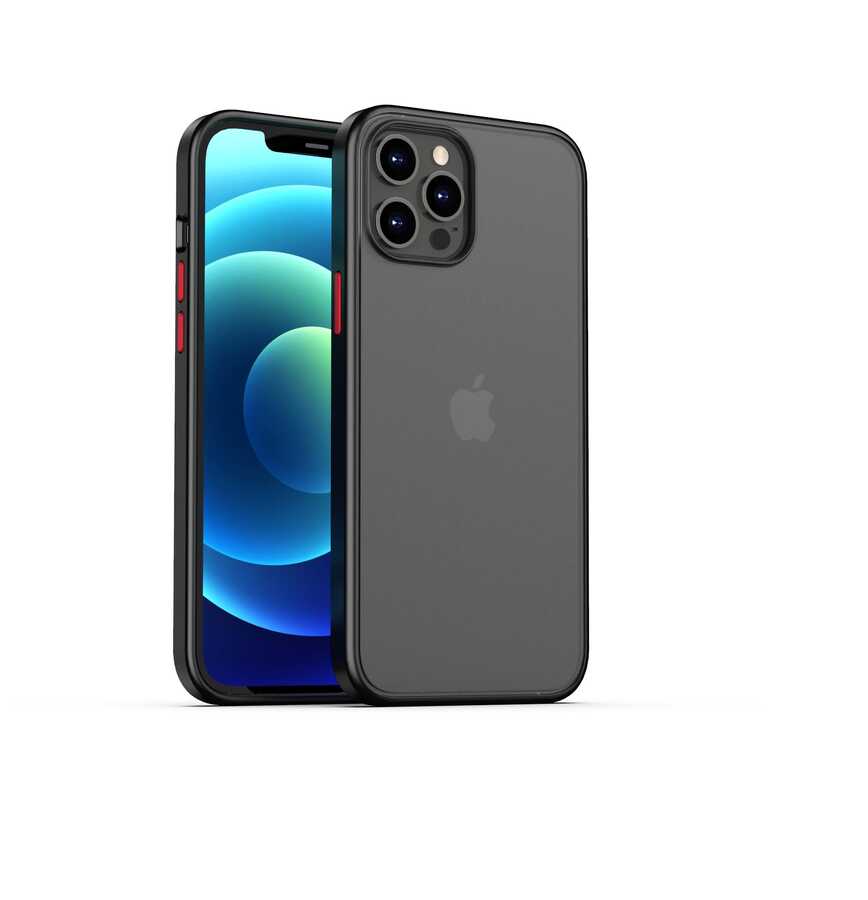 Apple iPhone 12 Pro Max Kılıf Benks Magic Smooth Drop Resistance Kapak Siyah