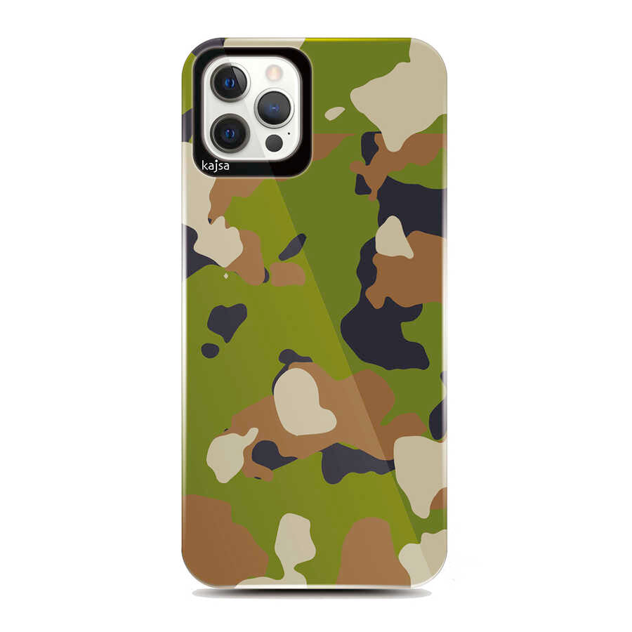 Apple iPhone 12 Pro Max Kılıf Kajsa Camo Kapak NO3
