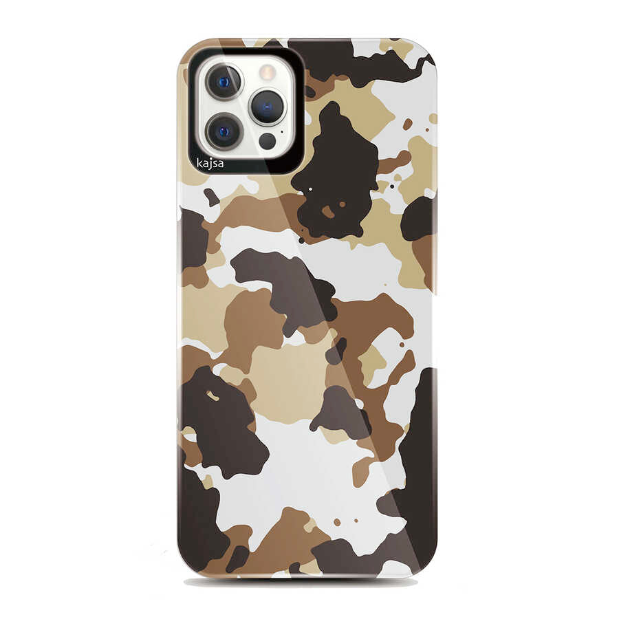 Apple iPhone 12 Pro Max Kılıf Kajsa Camo Kapak NO4