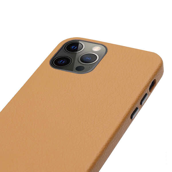 Apple iPhone 12 Pro Max Kılıf Kajsa Litchi Kapak Siyah