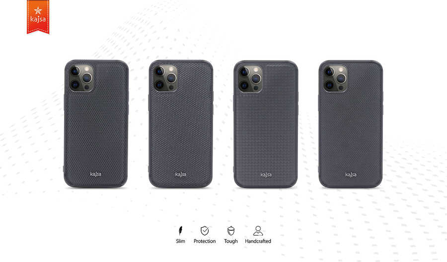 Apple iPhone 12 Pro Max Kılıf Kajsa Preppie Serisi Dark Kapak NO4