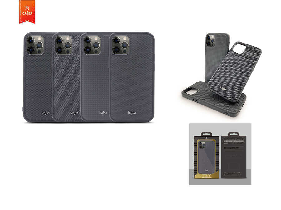 Apple iPhone 12 Pro Max Kılıf Kajsa Preppie Serisi Dark Kapak NO3